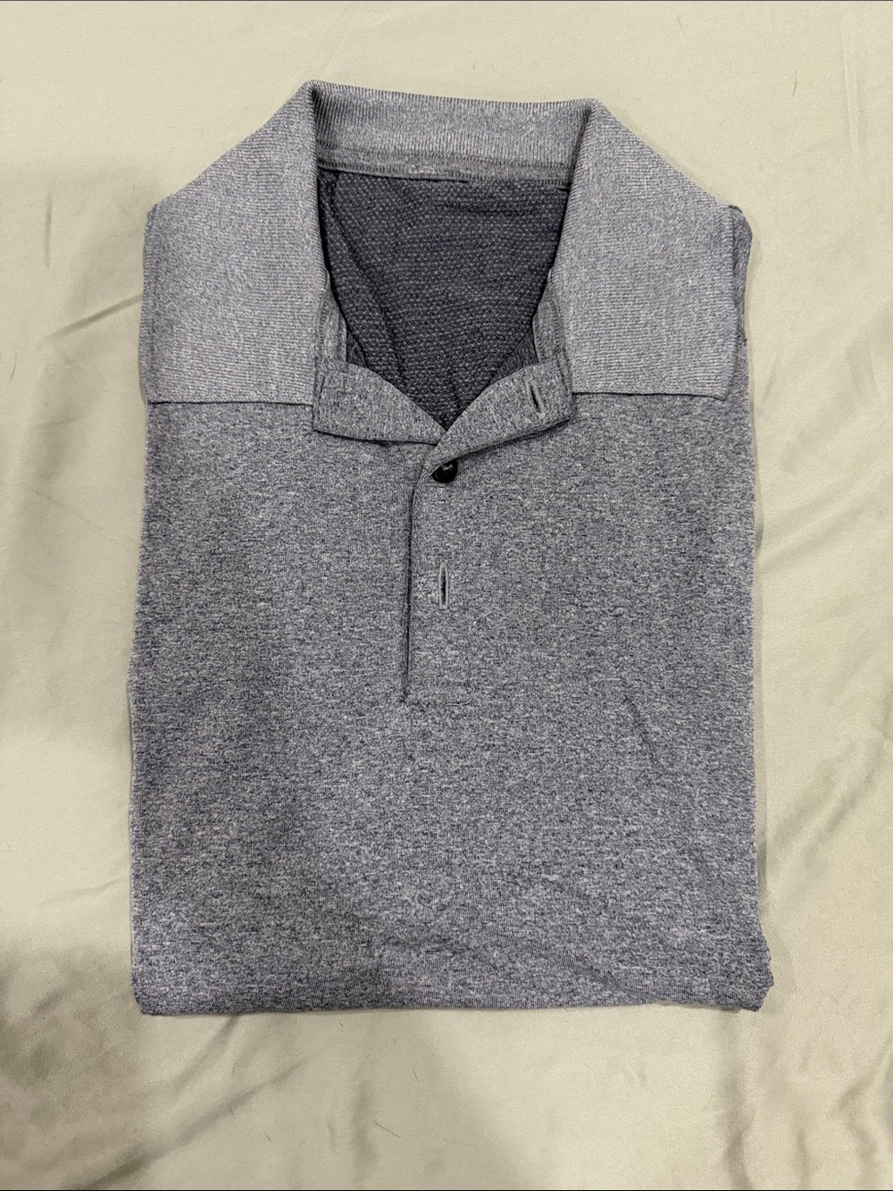 Lululemon men’s metal vent tech polo shirt gray small.